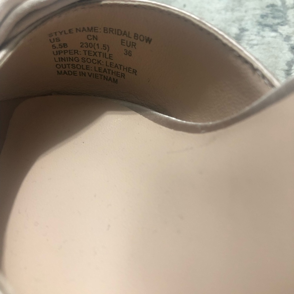 kate spade Satin Bow Ankle Strap Heels in Blush - Picture 8 of 8